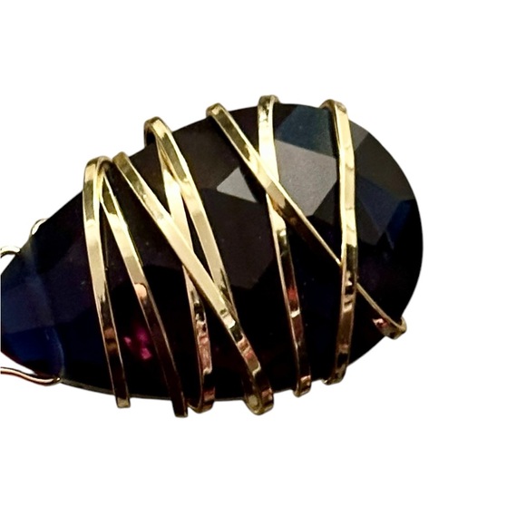 NWT London blue topaz wrapped pendant - Picture 2 of 4